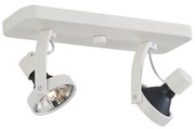 Spot de tavan de design alb GU10 70mm cu 2 lumini reglabil - Vo