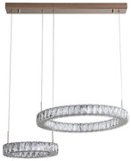 Zuma Line MD3713-2-3GT - Lustră LED suspendată pe cablu GIRONA, LED/36W/230V, roz auriu