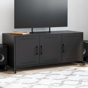 vidaXL Dulap TV, negru, 100,5x39x43,5 cm, oțel