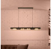 Lustră pe cablu Eglo 390059 ALFONSINE 4xE27/40W/230V negru/auriu