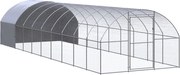 vidaXL Coteț de găini pentru exterior, 3x10x2 m, oțel zincat
