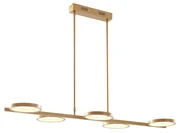 Lampă modernă cu pandantiv incluzând LED cu dimmer pe 3 trepte auriu cu 5 lumini - Vivé