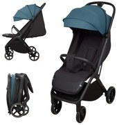 Carucior sport compact cu pliere automata recomandat de la nastere pana la 22 kg  Kidizi Nairo Blue-Black, 7,9 kg