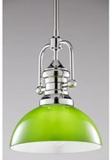 Jupiter 2071 - Lustră pe tijă PLATINO 1xE27/15W/230V verde/crom lucios