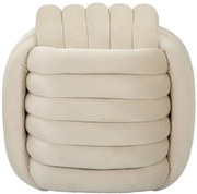 Mauro Ferretti Taburet Crem cm 45X45X45 | Aosom Romania