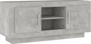 vidaXL Comodă TV, gri beton, 102x35x45 cm, lemn prelucrat