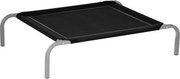 PawHut Pat de Câine Înălțat și Portabil cu Scaun Respirabil, Pat pentru Câini din Metal și Țesătură, 89x58x20 cm, Negru | Aosom Romania