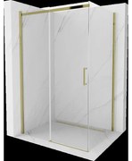 Mexen Omega cabină de duș extensibilă 120 x 80 cm, transparent, Aurie - 825-120-080-50-00