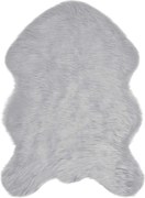 vidaXL Covor din Lână Faux Tafalla Gri 60 x 90 cm Poliester