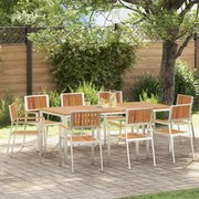 vidaXL Scaun pentru Grădină 8 pcs Maro Lemn masiv de acacia