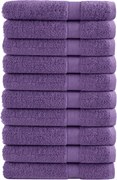 vidaXL Prosoape de saună premium SOLUND 10 buc. violet 80x200cm 600gsm