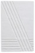 Covor Kyoto alb, mai multe dimensiuni - Woud Dimensiuni: 140 x 90 cm