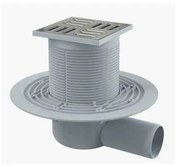 Sifon pardoseala 105 x 105/50 cu inaltator, iesire laterala, sistem de retinere a mirosurilor APV1311 Alca