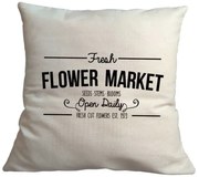 Bohemia Gifts Husă pentru pernă Flower market, 40x 40 cm