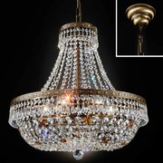 Lustra suspendata cristal Schöler design de lux Sheraton 55cm, antique brass