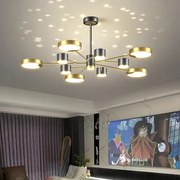 Lustra LED, Elit's, Lenora 11 Negru-Gold, 144w