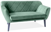 Canapea Karo 2 velvet verde Blu78/wenge