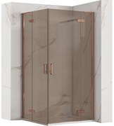 Cabina dus REA Hugo Double 90x90 Copper Brush