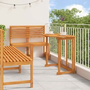 vidaXL Set Bistro de Grădină 5 pcs Maro lemn masiv de acacia