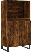 vidaXL Dulap înalt, stejar fumuriu, 60x36x110 cm, lemn prelucrat