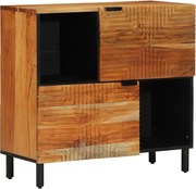 vidaXL Bufet cu raft natural 80 x 33,5 x 75 cm Lemn Solid de Acacia