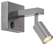 Lampă de perete modernă din oțel cu USB-C înclinabilă - Rex
