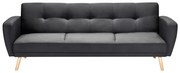 Canapea 3 locuri Flong (negru) . 1008650