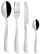 Tacâmuri argintii din oțel inoxidabil 24 buc. Shape – Orion