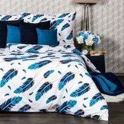 Lenjerie de pat 4Home Feathers din bumbac, 160 x 200 cm, 70 x 80 cm, 160 x 200 cm, 70 x 80 cm