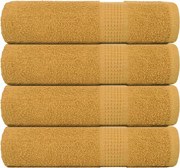 vidaXL Prosoape de mâini, FROGN, 4 buc., aurii, 50x100 cm, 360 g/m²
