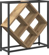 vidaXL Raft pentru vin Stejar Artizanal 51 x 18 x 52,5 cm