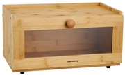 Cutie pentru paine Klausberg KB 7923, 35.5 cm, Fereastra acrilica, Bambus, Maro