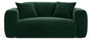 Canapea verde-închis cu tapițerie din catifea 180 cm Strino – Cosmopolitan Design