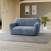 Huse bielastice VENEZIA albastre fotoliu dublu (l. 120 - 160 cm)