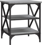 vidaXL Masă laterală, gri sonoma, 40x42x50 cm, lemn compozit