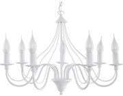 Lustră pe lanț MINERWA 7 7xE14/40W/230V alb