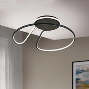 Lustra LED aplicata stil minimalist CLAIRE neagra