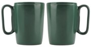 Căni verde-închis 2 buc. din gresie 250 ml Fuori – Vialli Design