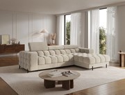 Coltar extensibil dreapta 3 locuri ELTAP, RT-18AU, Felro, 285x181x93 cm, lemn/poliester, bej inchis