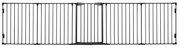 PawHut Poartă pentru Câini de Talie Mică și Medie, Țarc Pliabil cu Structură Modulară cu 5 Panouri, 300x3x74.5 cm, Negru | Aosom Romania
