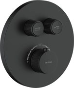 Oltens Onega baterie cadă-duș ascuns cu termostat negru mat 34601300