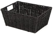 Coș împletit manua Compactor ETNA, 31 x 24x 14 cm, negru