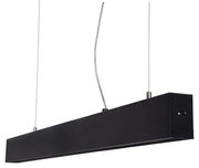 Lustra LED moderna design minimalist LINNEA 112cm neagra