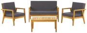 Set mobilier de grădină Palza (lemn deschis). 1081858