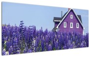 Tablou cu câmp de lavanda (120x50 cm), în 40 de alte dimensiuni noi