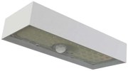 Proiector LED solar cu senzor de mișcare LED/3,7V 3000mAh 4000K IP65 alb