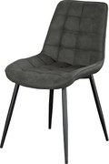 Set de 4 scaune ROADSTAR microfibra gri inchis