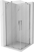 Mexen Velar Cabină de duș Duo cu uși glisante 90 x 90 cm, transparent, crom - 871-090-090-02-01