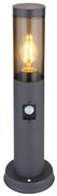 Stalp mic pentru iluminat exterior cu senzor de miscare design modern IP44 Boston antracit