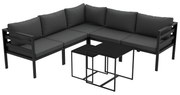 Outsunny Set de Mobilier de Gradina din 7 Piese cu Canapea de Colt, Masa de Cafea, Set de Mobilier Sectional, Gri | Aosom Romania